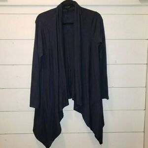 Banana Republic Navy Blue Waterfall Open Front Cardigan, Size S